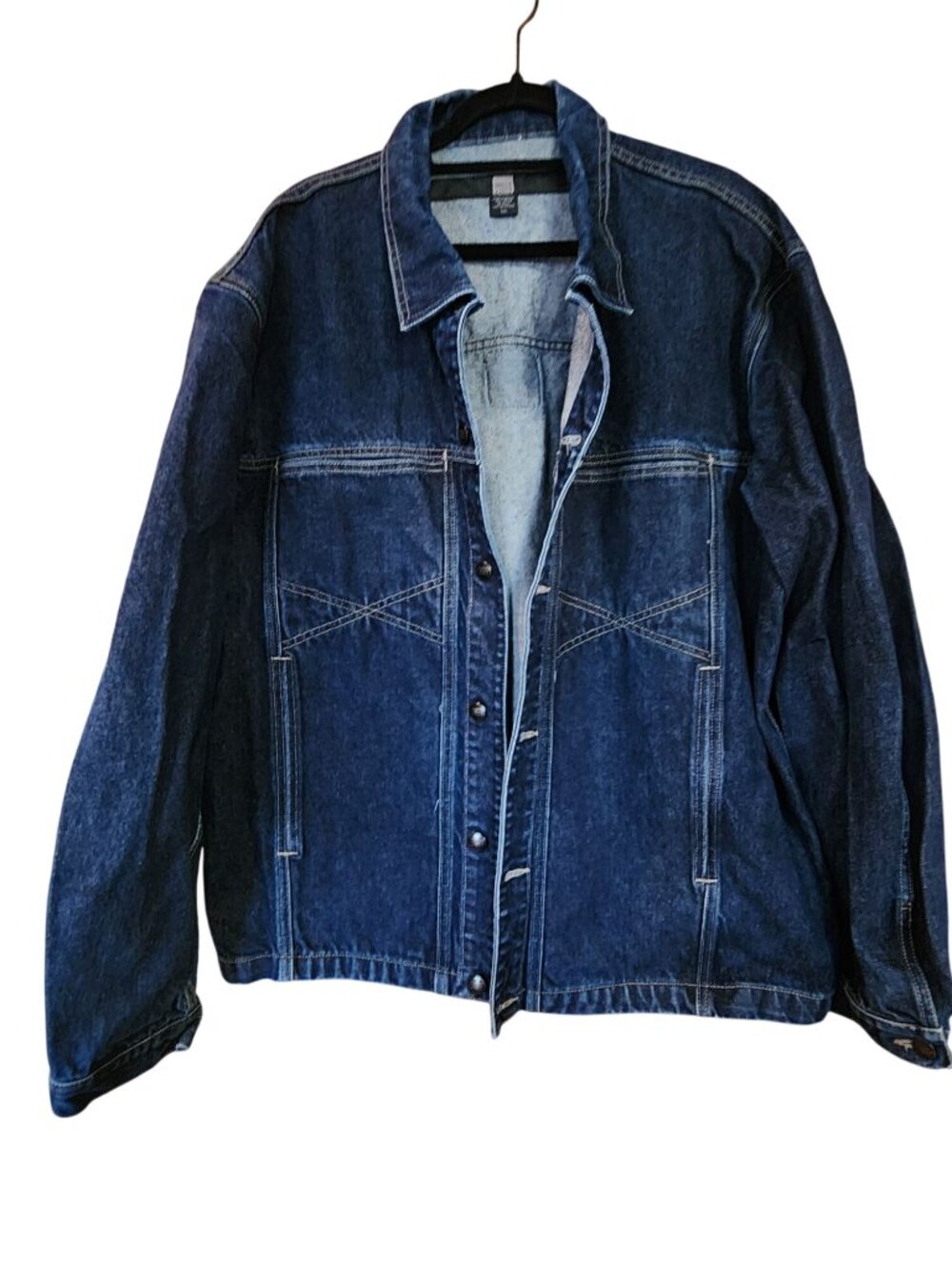Marithe Francois Girbaud Mens XXL Denim Jacket Dark Wash Cotton
